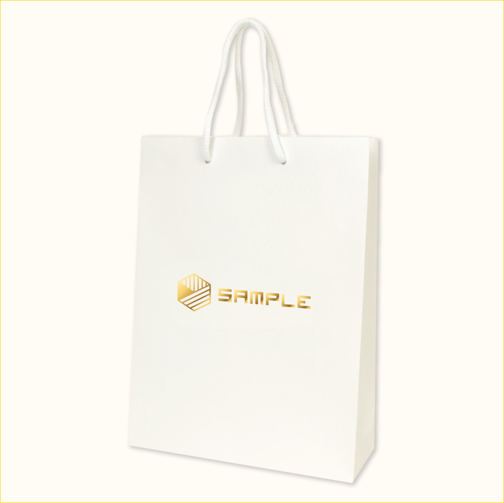 ワンポイント箔押し紙袋 A4サイズ