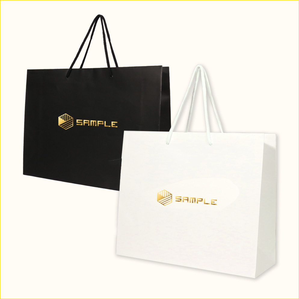 ワンポイント箔押し紙袋 Mサイズ