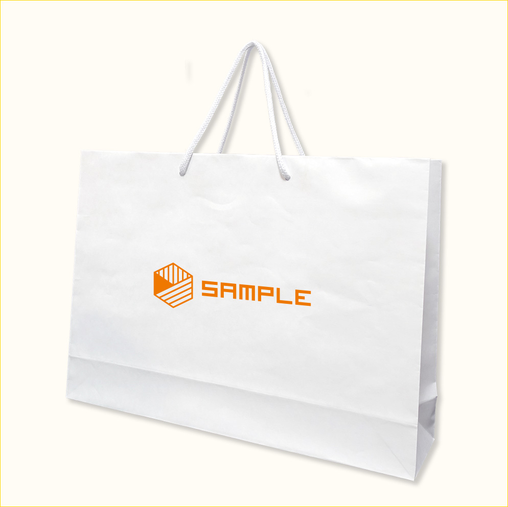 ワンポイント名入れ紙袋 Lサイズ