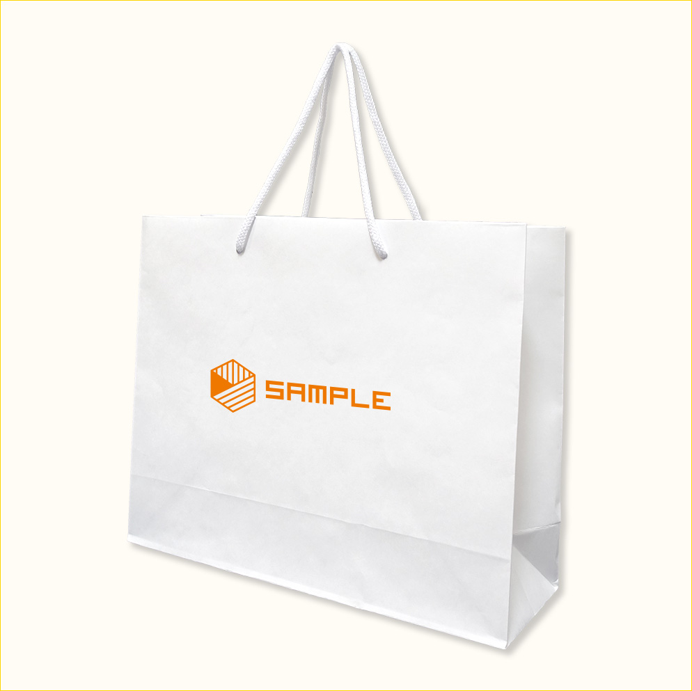 ワンポイント名入れ紙袋 Mサイズ