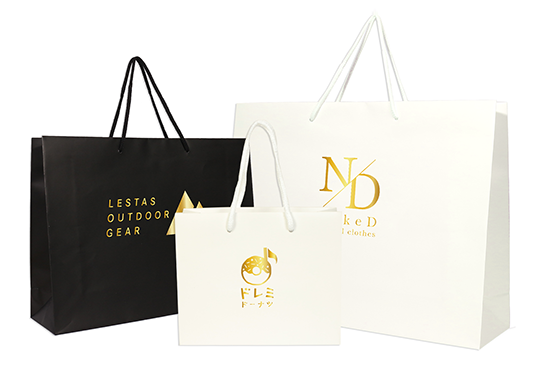 ワンポイント箔押し紙袋