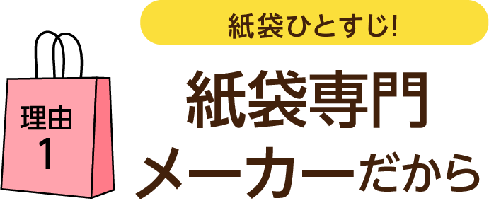紙袋専門メーカーだから